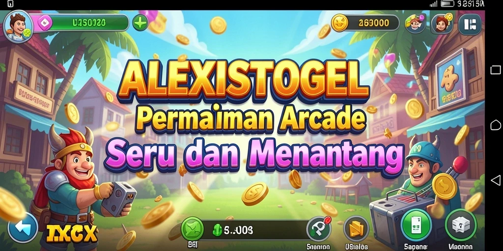Screenshot ALEXISTOGEL menampilkan gameplay arcade yang menarik dan penuh aksi.