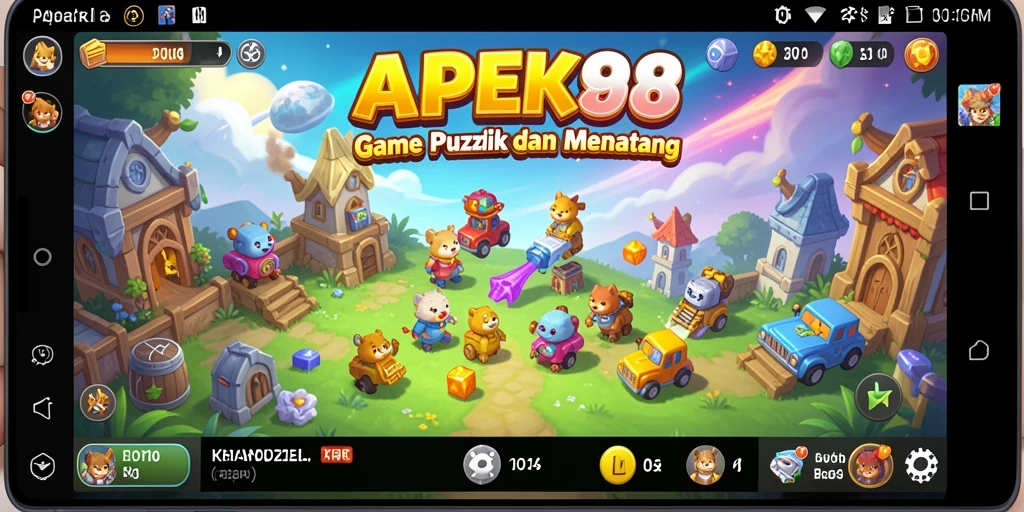 Tampilan gameplay APEK88 yang menarik dengan berbagai teka-teki.