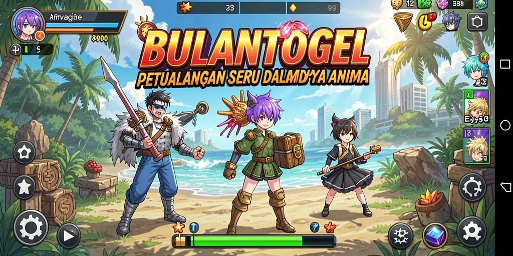Tampilan menarik dari gameplay Anime di BULANTOGEL.