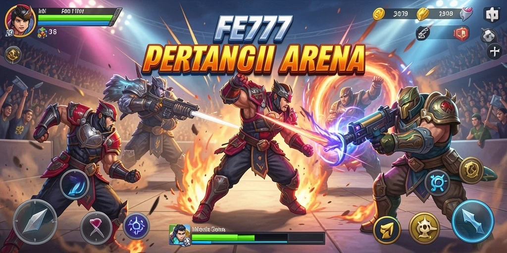 Tampilan utama FE777 menggambarkan aksi pertarungan yang mendebarkan.