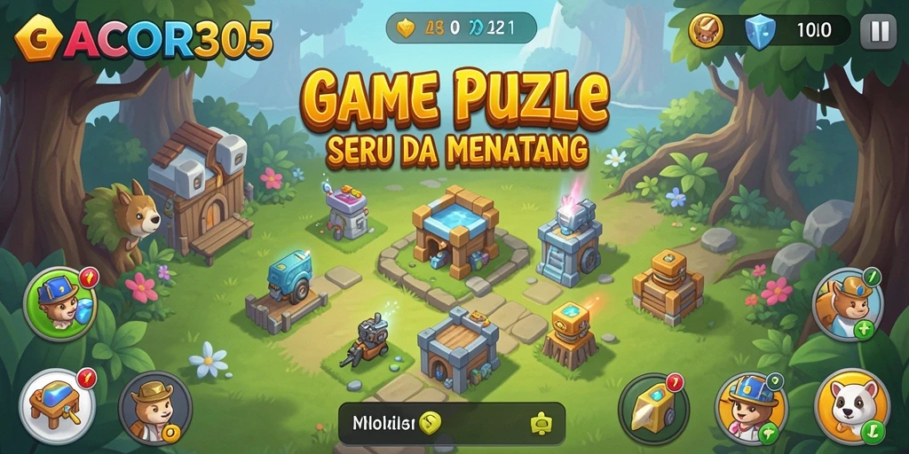 Tampilan gameplay Puzzle yang menarik dari GACOR305.