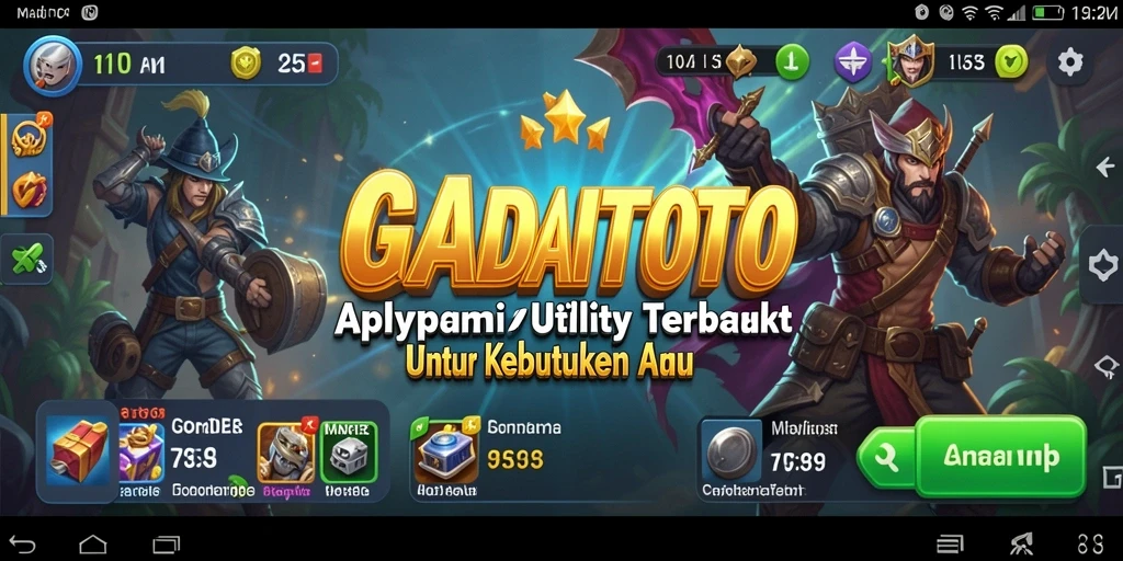 Tampilan antarmuka GADAITOTO yang sederhana dan fungsional.