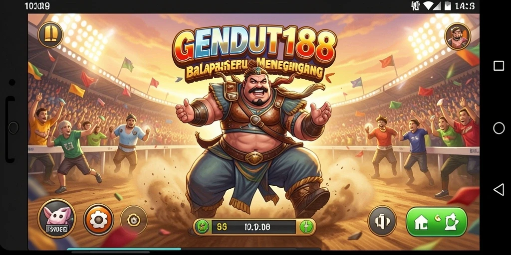 Tampilan gameplay mendebarkan dalam GENDUT188 yang penuh aksi balapan.