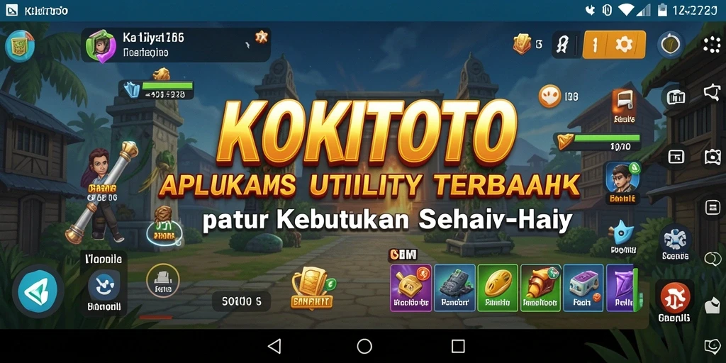Screenshot utama KOKITOTO menunjukkan antarmuka pengguna yang bersih dan intuitif.