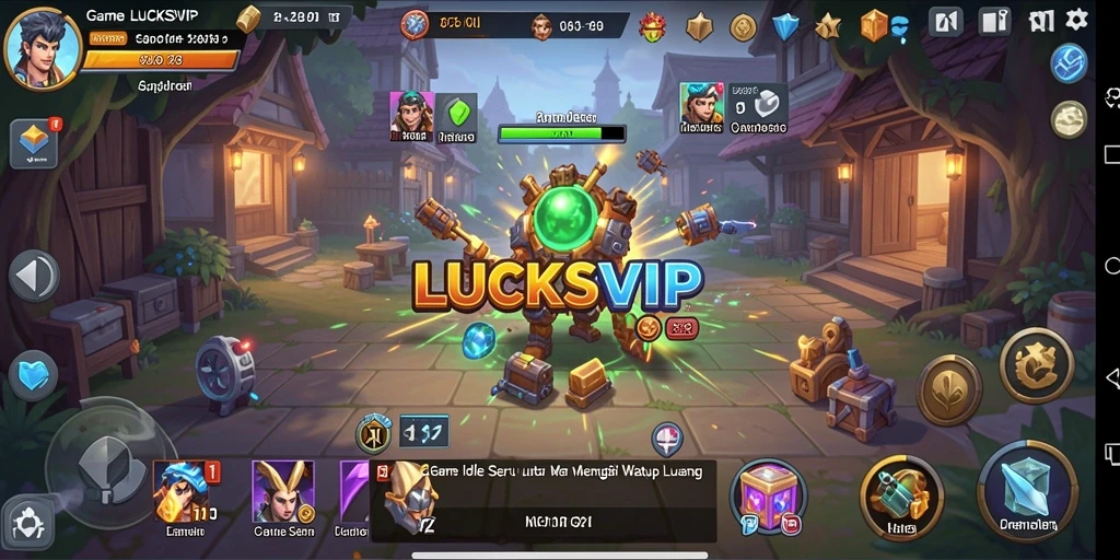Tampilan gameplay yang menggugah selera di LUCKSVIP.