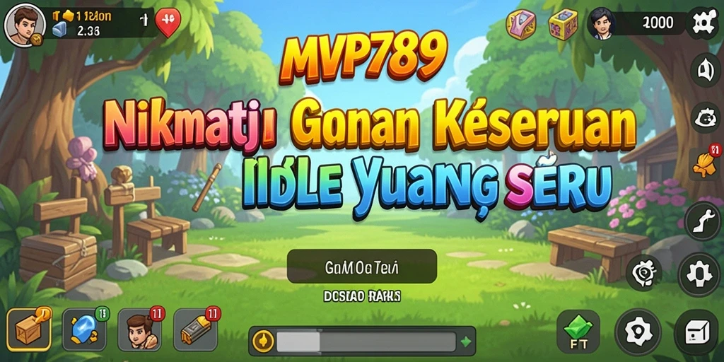 Screenshot menunjukkan gameplay menarik dari MVP789 yang berfokus pada pengumpulan idle.