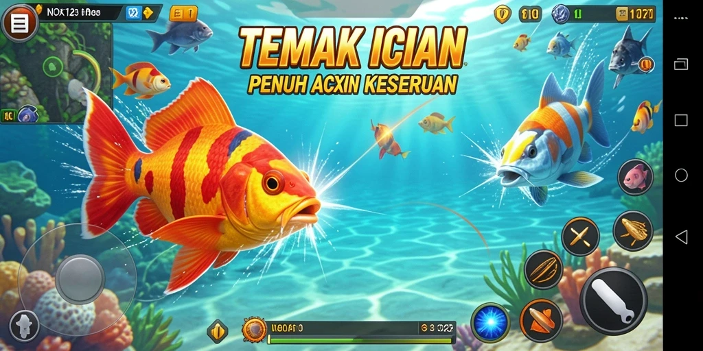Gameplay seru menembak ikan di NOX123.
