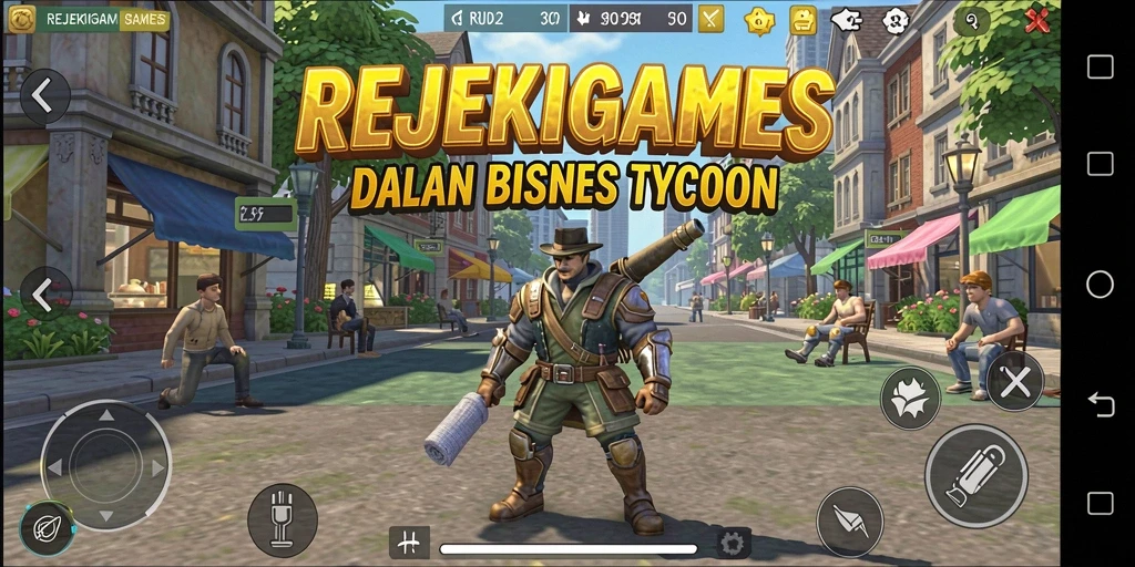 Tampilan gameplay menampilkan keseruan membangun empire bisnis.