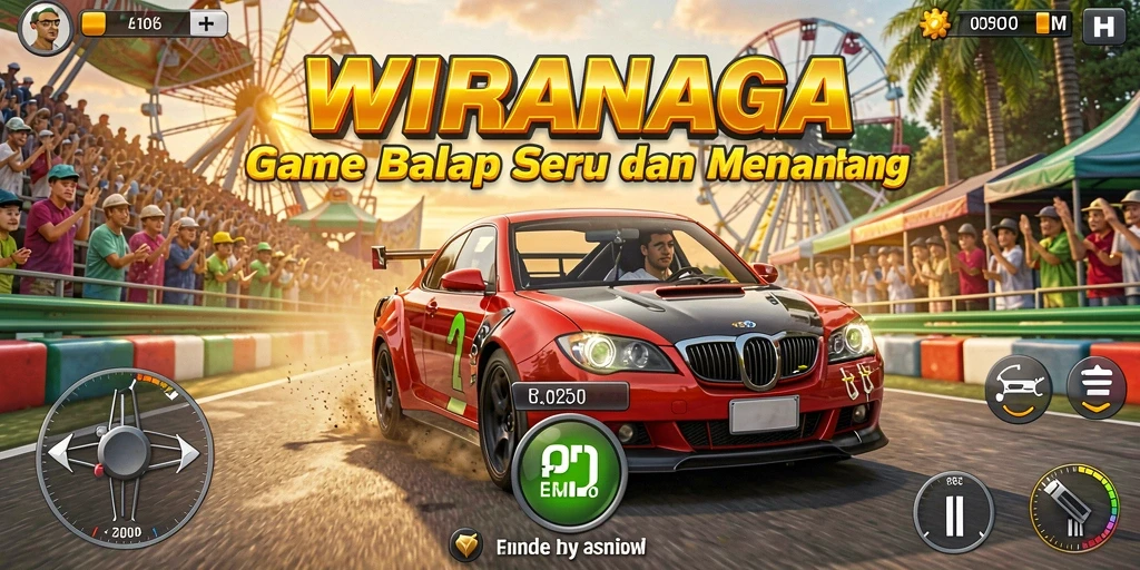 Gameplay balapan seru dengan grafik menarik di WIRANAGA.